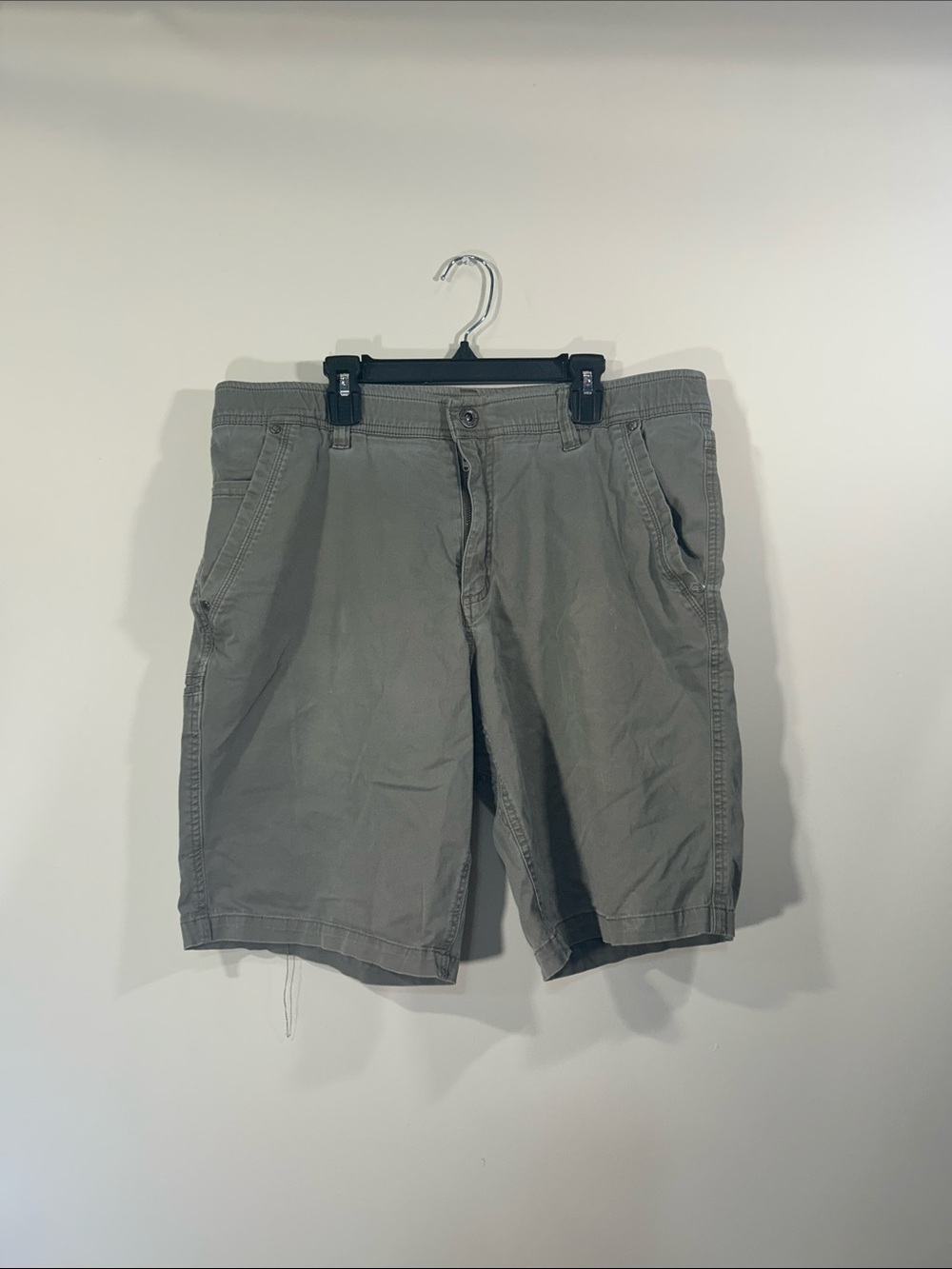 Men's Casual Gray Cotton Shorts